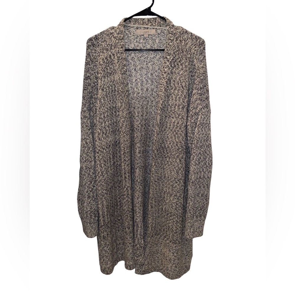 NWOT Cozy Wool Black Grey White Cardigan